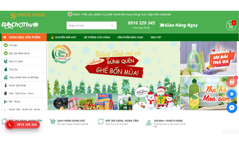 Dichothue - web bán rau sạch hàng đầu Việt Nam