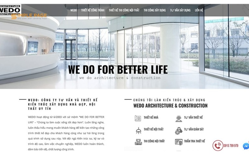Website thiết kế nhà đẹp Wedo