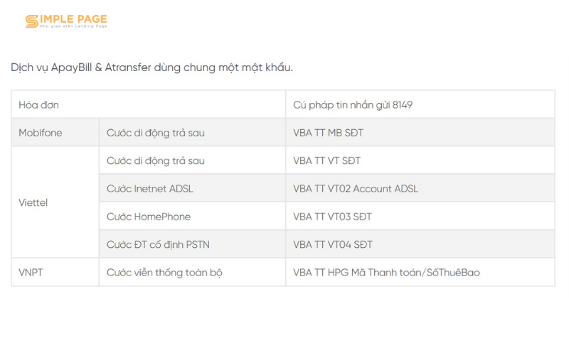 Đăng ký dịc vụ ApayBill thanh toán điện nước, Internet...