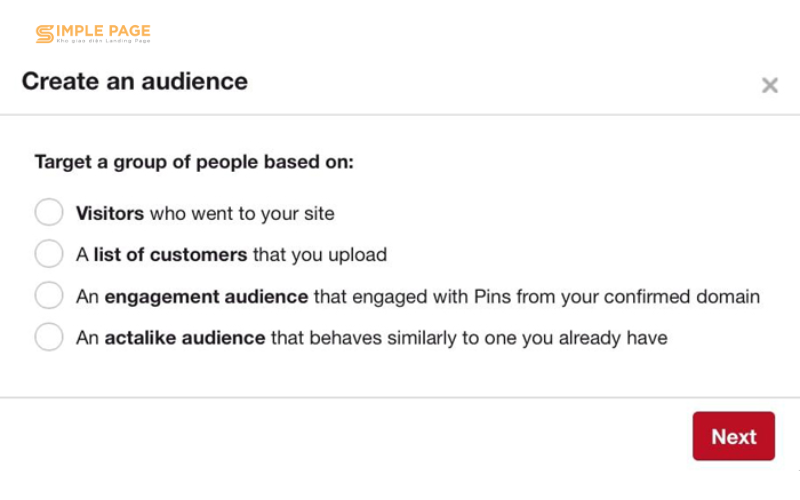 Create an Audience