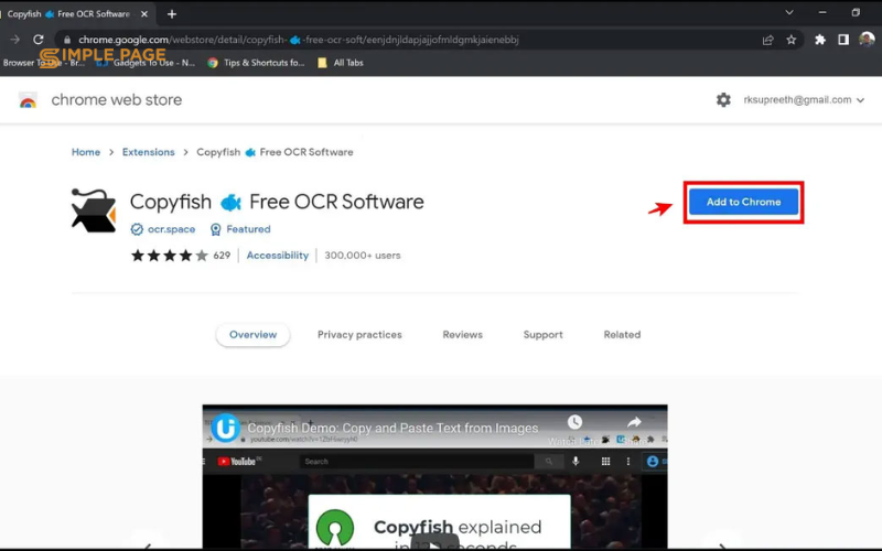 Cài tiện ích Copyfish cho Chrome