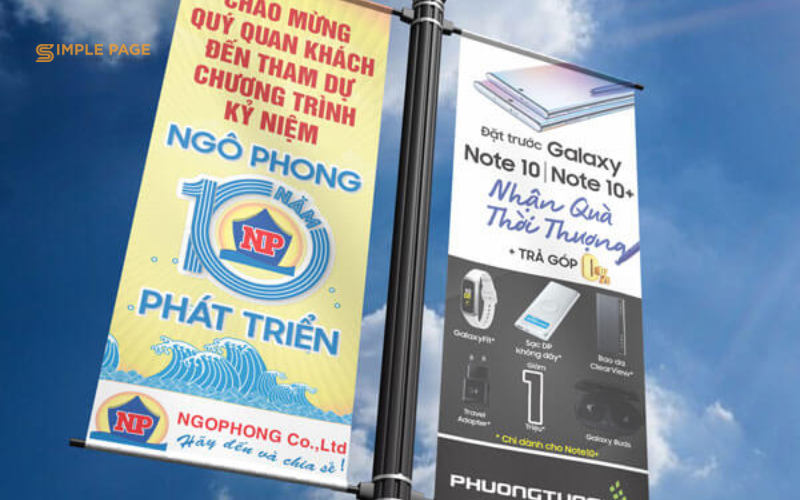 Tờ phướn, Banner, Poster