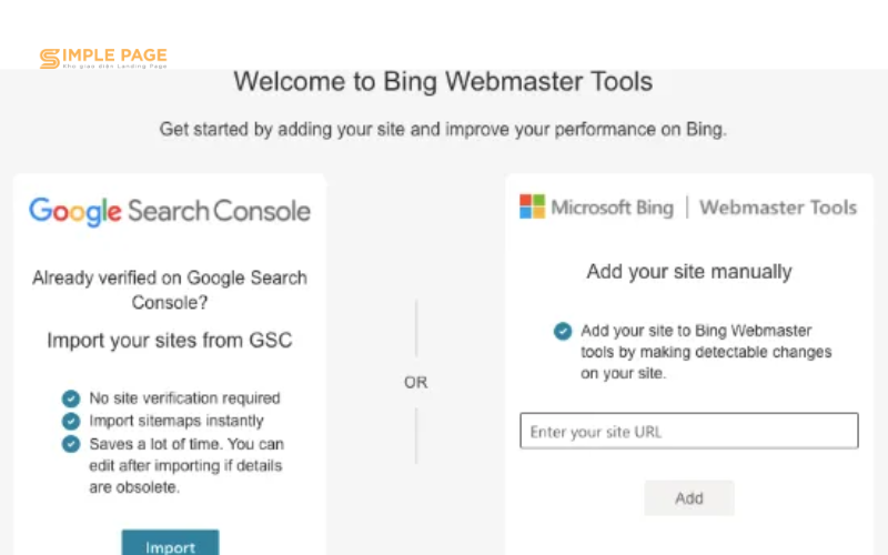 Bing Webmaster Tools. 