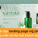 Cách tạo landing page mỹ phẩm đẹp mắt và thu hút khách hàng