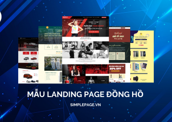 Mẫu landing page Đồng hồ hấp dẫn và tối ưu