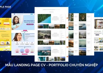 Mẫu landing page CV – Portfolio chuyên nghiệp và thu hút nhất