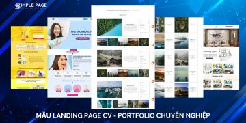 Mẫu landing page CV – Portfolio chuyên nghiệp và thu hút nhất
