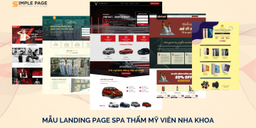 Mẫu landing page spa thẩm mỹ viện nha khoa làm đẹp miễn phí