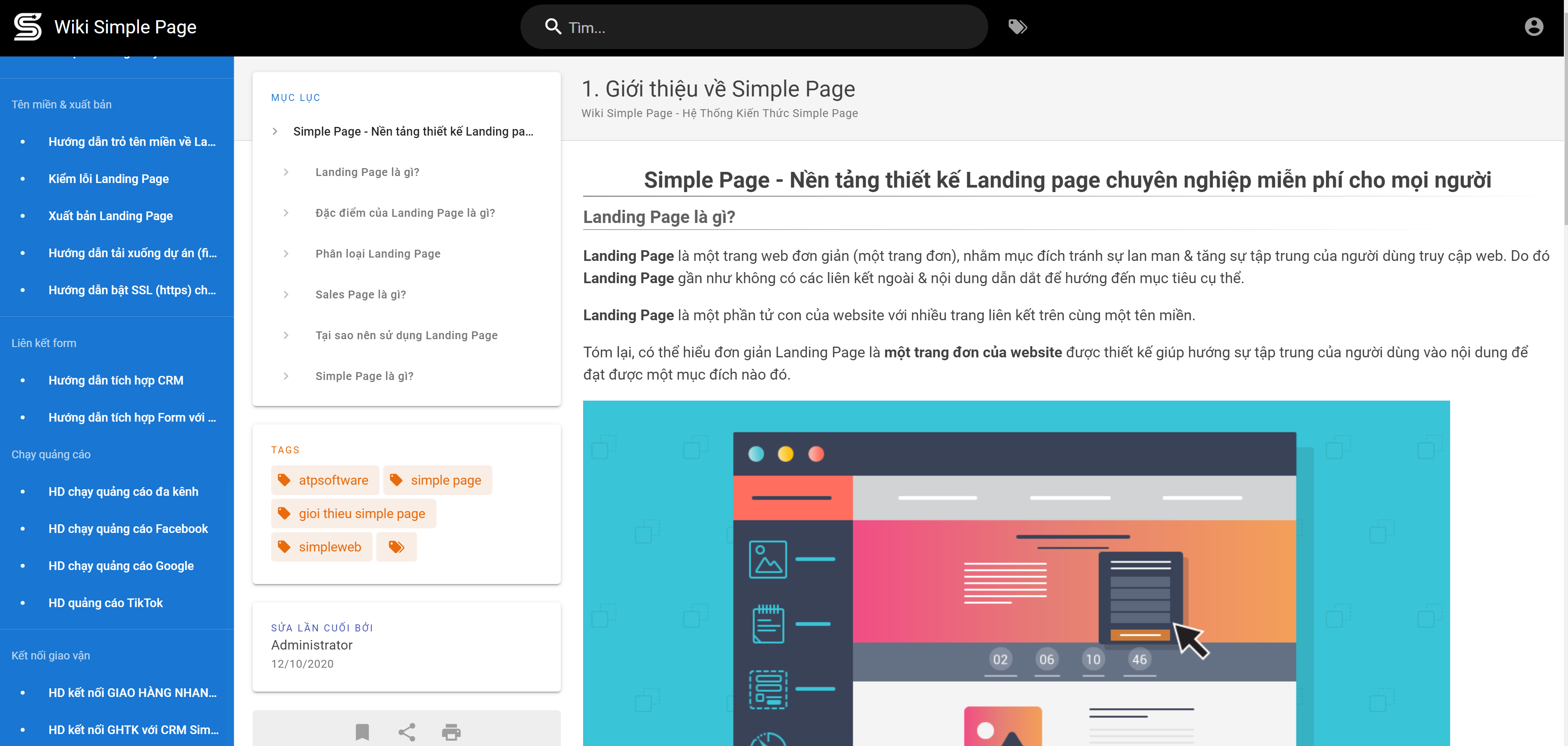 hướng dẫn sử dụng SimplePage, tài liệu hướng dẫn sử dụng SimplePage, sử dụng SimplePage, sử dụng SimplePage tạo landing page , tạo landing page miễn phí
