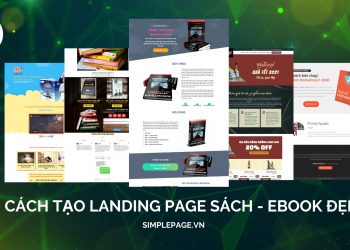 Cách tạo landing page sách – ebook đẹp và miễn phí tại Simplepage