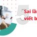 Sai lầm khi viết bài