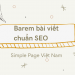Barem viết bài chuẩn SEO