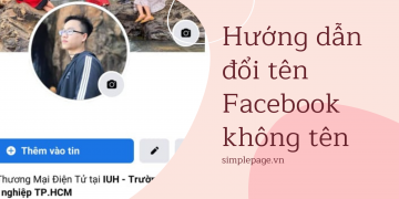 Hướng dẫn đổi tên Facebook không tên bằng Facebook Lite