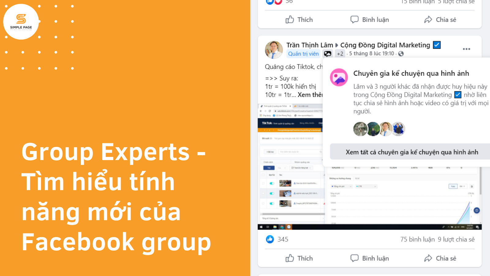 Group Experts – Tìm hiểu tính năng mới của Facebook group