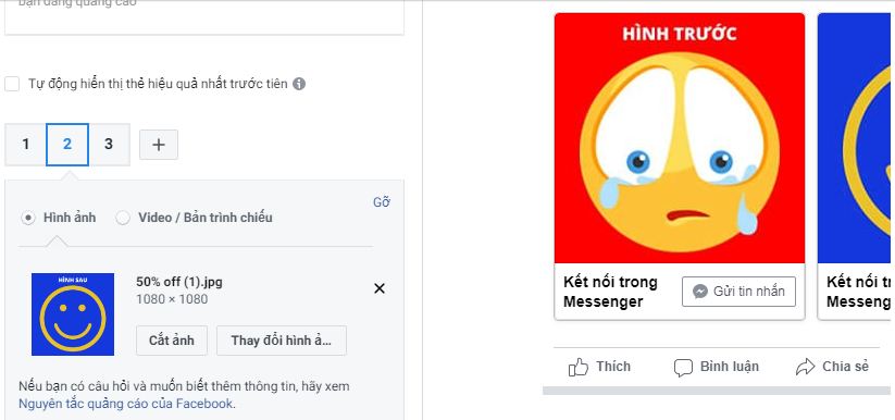 cách chạy quảng cáo facebook sử dụng hình ảnh trước sau mà không vi phạm chính sách quảng cáo facebook