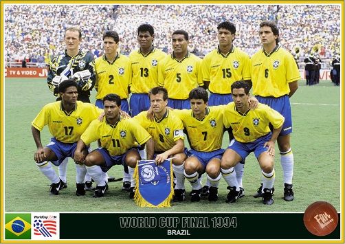 Nike tài trợ đội tuyển Brazil trong world cup 1994