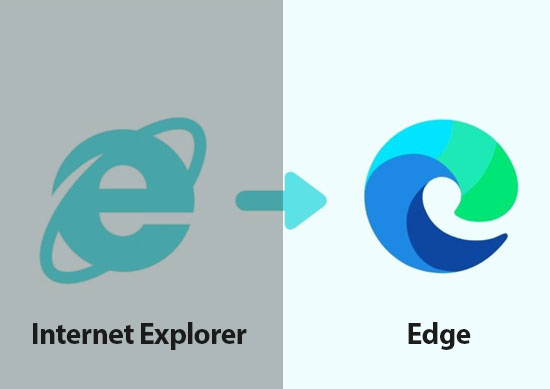 Internet Explorer was replaced by Edge
