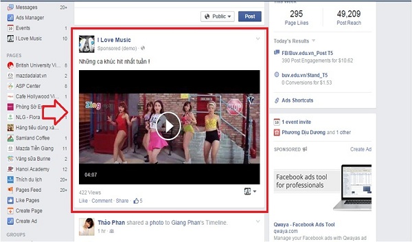 video view quảng cáo facebook