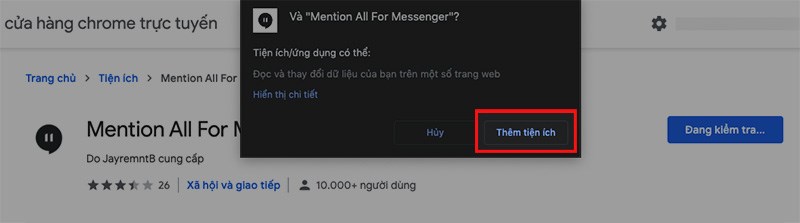 Cách tag tất cả thành viên trong nhóm chat Messenger trên máy tính