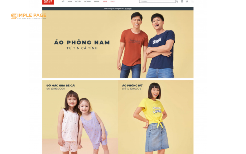 Canifa - Trang web thời trang Việt Nam