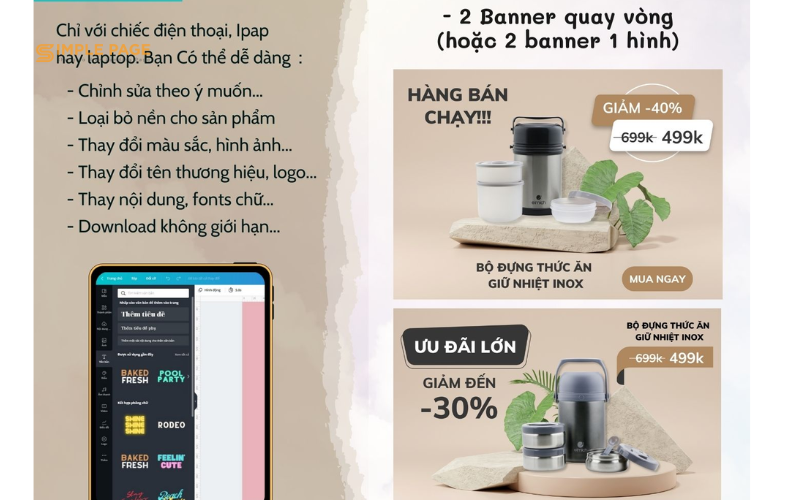 Đặt poster quảng cáo