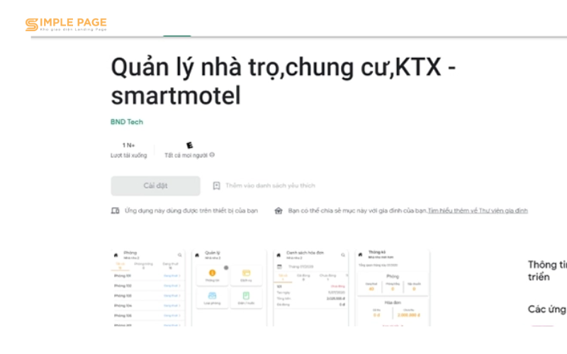 Quản lý nhà trọ,chung cư,KTX - smartmotel