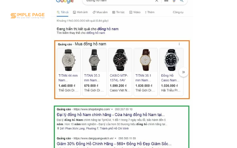 Quảng cáo qua Google ADS, Google Shopping