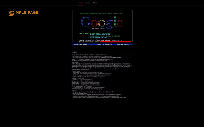 Google Terminal (elgoog.im/terminal)