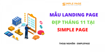 Tổng hợp mẫu Landing Page đẹp tháng 11 tại Simple Page