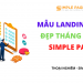 Tổng hợp mẫu Landing Page đẹp tháng 11 tại Simple Page