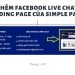 Cách thêm Facebook live chat vào Landing Page của Simple Page