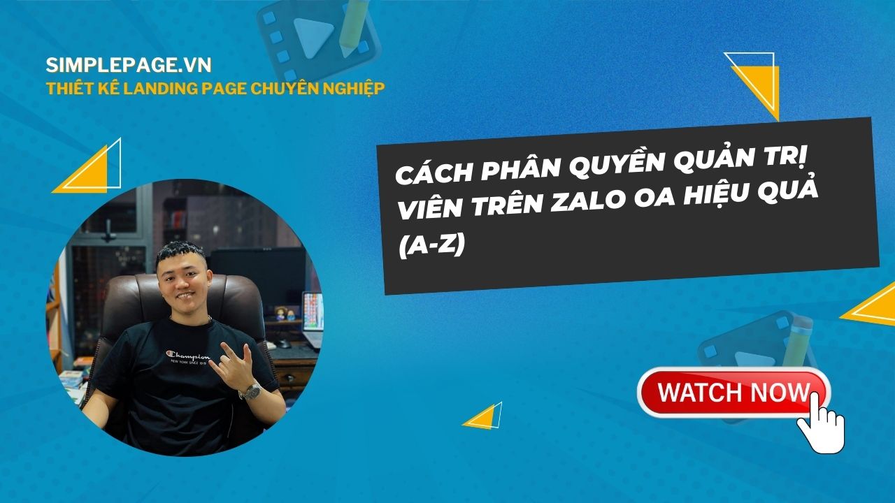 Phân quyền quản trị viên trên Zalo OA