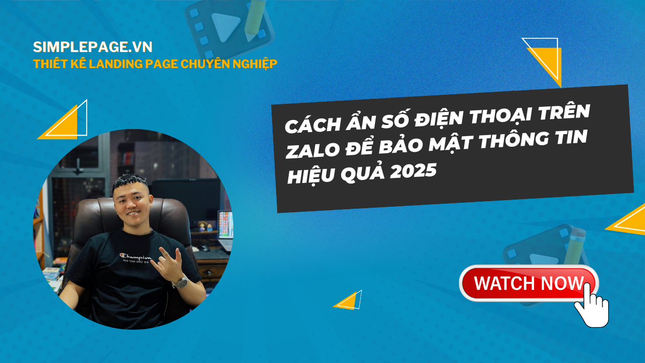 ẩn số điện thoại trên Zalo