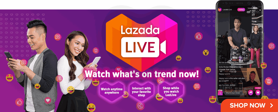 LazLive,livestream lazada
