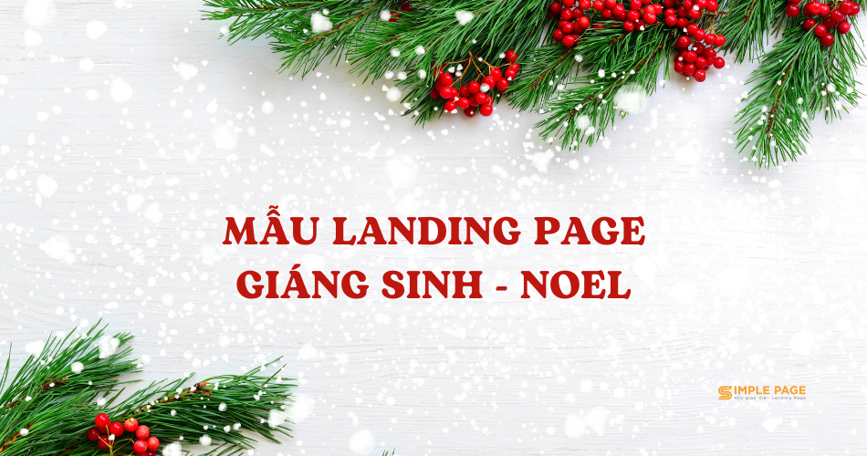 Mẫu landing page Giáng Sinh (Noel) đẹp và thu hút