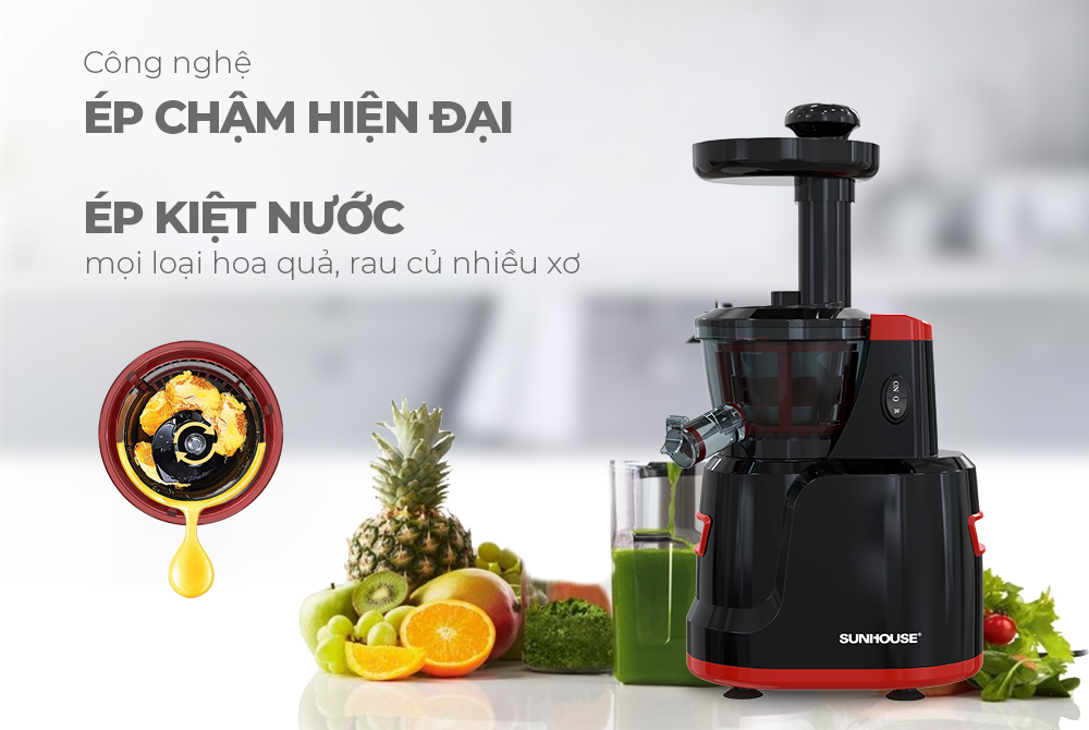 Máy ép chậm sẽ giúp ép kiệt bã có rau củ, thậm chí là rau củ có nhiều xơ