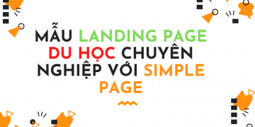 Mẫu Landing Page du học chuyên nghiệp với Simple Page
