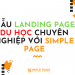 Mẫu Landing Page du học chuyên nghiệp với Simple Page