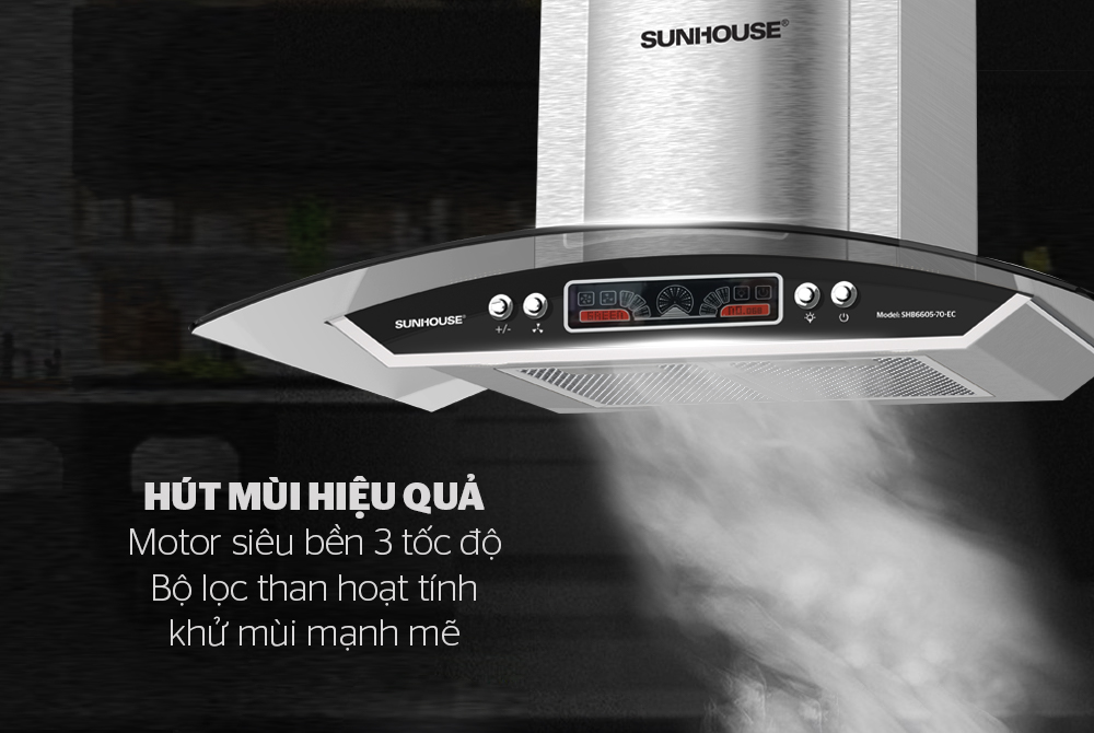 Ưu tiên máy hút mùi kính cong khi gia đình có động thành viên, tuần suất nấu ăn thường xuyên và có không gian bếp rộng từ 36m2