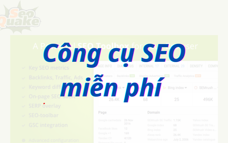 12+ công cụ SEO miễn phí hiệu quả nhất hiện nay