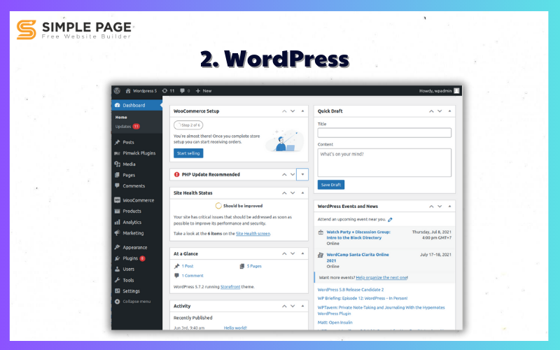 Cách tạo website miễn phí - WordPress