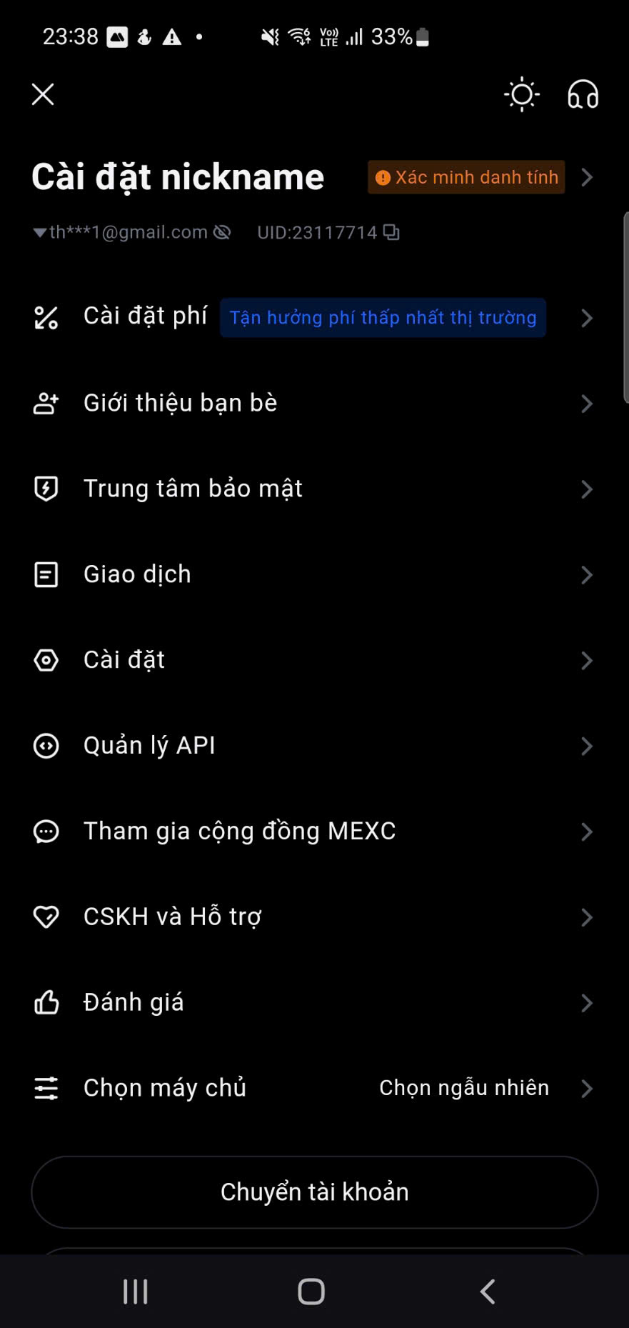 đăng ký tài khoản mexc