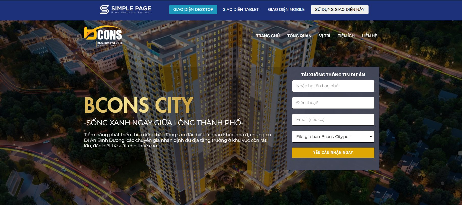 Thiết kế website bất động sản