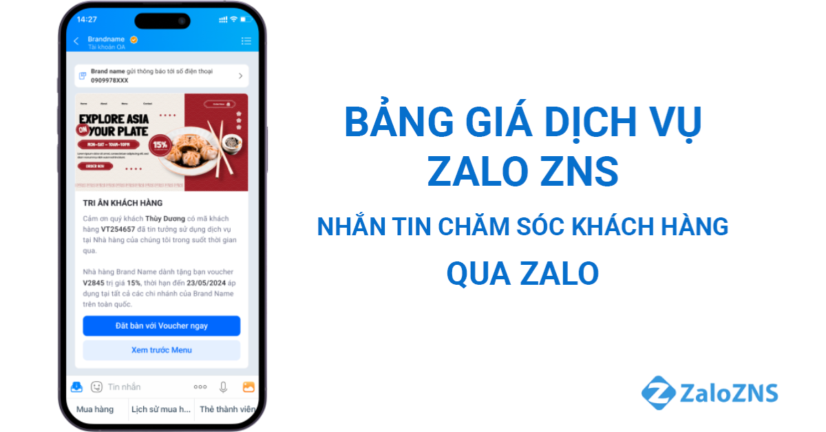 XÂY DỰNG ZALO OA