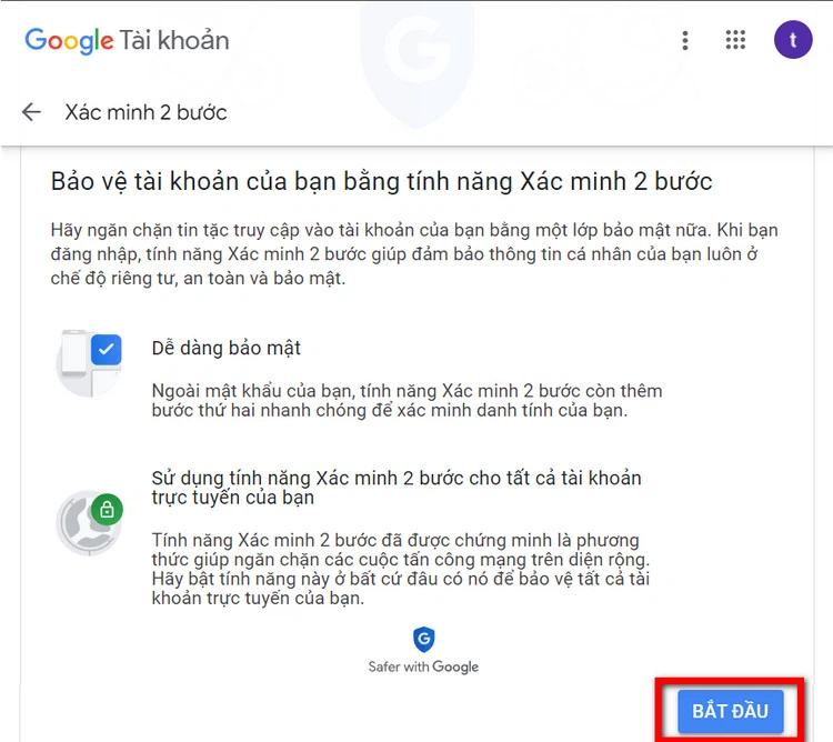 Hướng dẫn bảo mật 2 lớp cho gmail