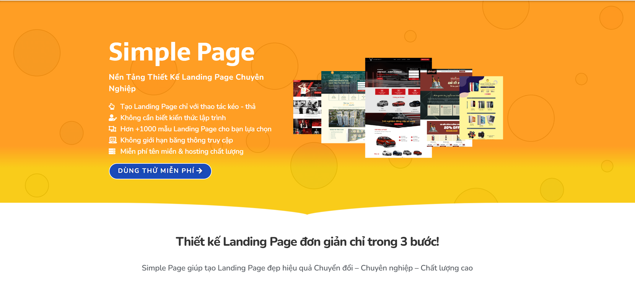 nền tảng thiết kế landing page giá rẻ