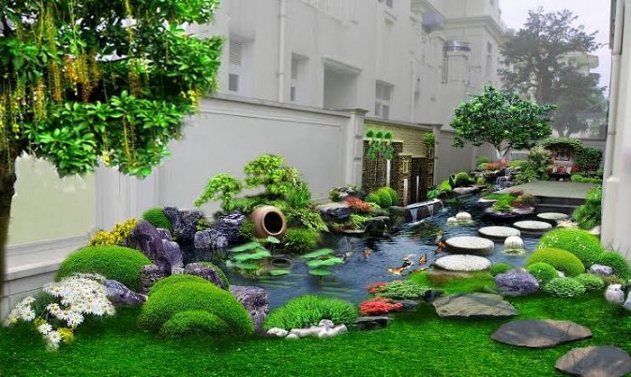 Sân vườn hợp phong thuỷ