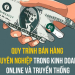 QUY TRÌNH BÁN HÀNG CHUYÊN NGHIỆP TRONG KINH DOANH ONLINE VÀ TRUYỀN THỐNG