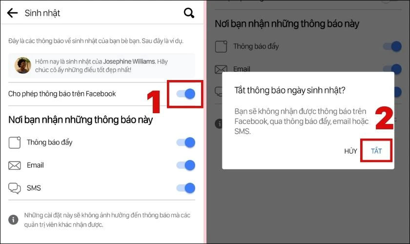 Cách tắt thông báo sinh nhật trên facebook,Cách ẩn thông báo sinh nhật trên Facebook,Cách bật thông báo sinh nhật trên Facebook