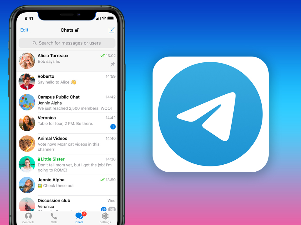 Telegram – các mạng xã hội chat web, điện thoại